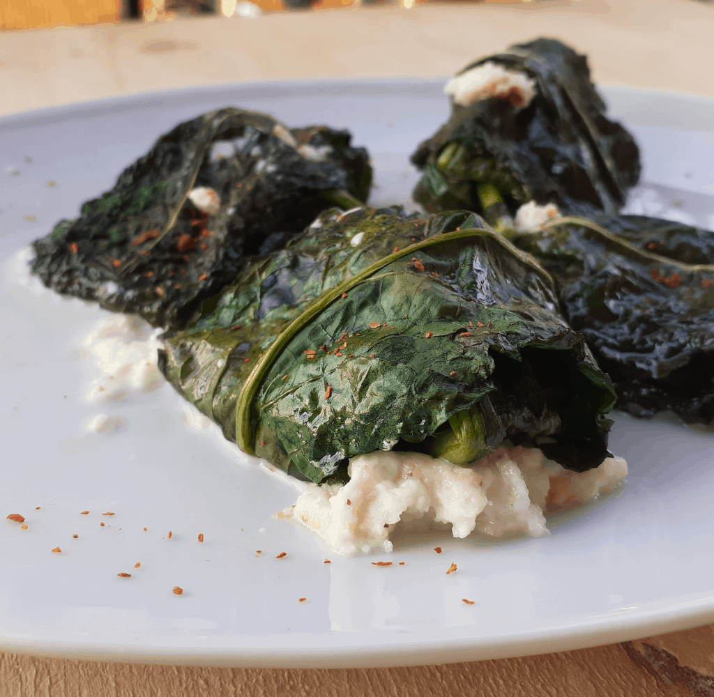 ricettario una rasdora single in cucina_ fagottini di cavolo nero e squacquerone di romagna